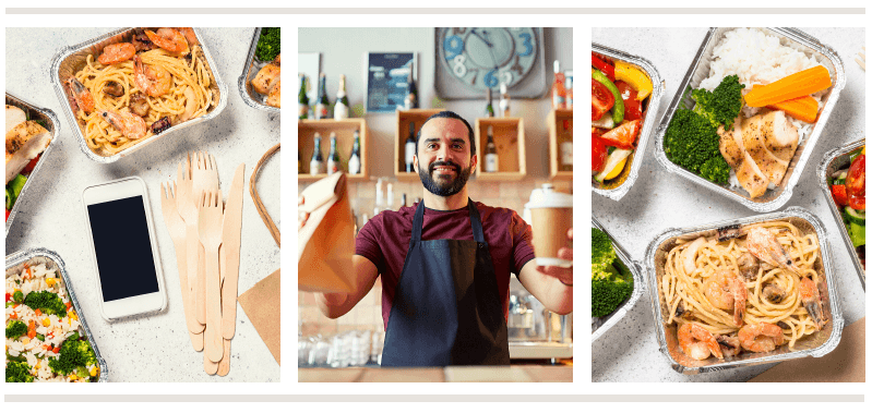 images of food ordered for takeout
